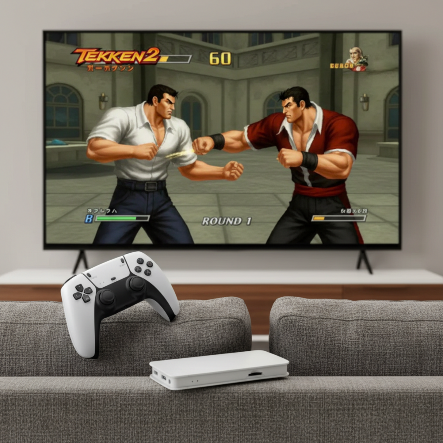 M15 GAMING CONSOLE MED RETRO SPILL.